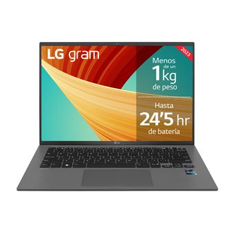 Portátil LG Gram 14Z90R-G.AD76B Intel® Core™ i7-1360P EVO, 32GB RAM, 512GB SSD, Intel Iris Xe, Windows 11 Home, 14'' WUXGA