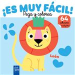 ¡Es muy fácil! Pega y colorea. León