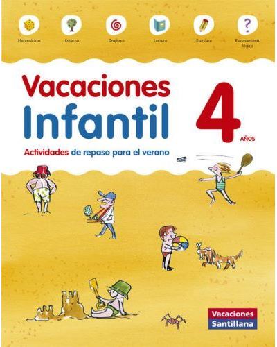 Vacaciones 2 infantil Santillana. 4 años