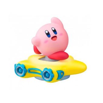 Figura Amiibo Kirby Air Riders - Kirby con estrella remolque - 1