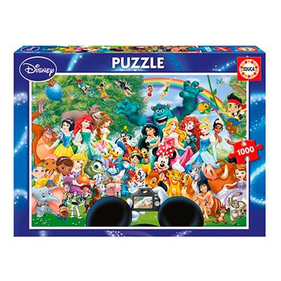 Puzzle Educa 1000 el maravilloso mundo de disney edad 12 años piezas borras serie 1.000 16297