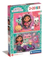 Clementoni puzzle 2x20 gabby's dollhouse