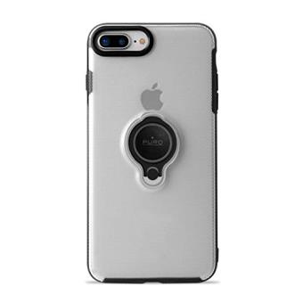 Funda magnética Transparente + anillo Puro Magnetic Ring para Apple iPhone 8 Plus/7 Plus