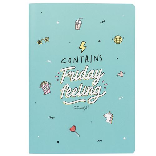 MR. WONDERFUL SET DE 2 LIBRETAS A4 - CONTAINS FRIDAY FEELING