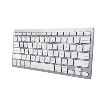 Teclado inalámbrico Bluetooth Trust Basics Plata