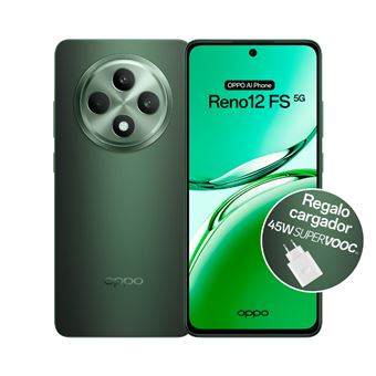 OPPO Reno12FS 5G 6,67" 512GB Verde + Cargador 45W Blanco - 1