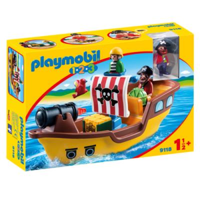 Playmobil 1.2.3 Barco pirata partir de 1.5 años 9118 123 15