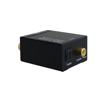 Accsup Convertidor de audio digital a analógico 192 khz Negro - 1