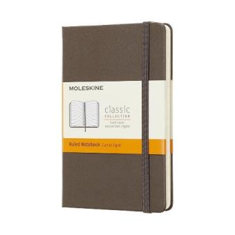 Libreta Moleskine Classic Bolsillo Pautado Marrón Tierra