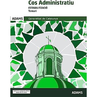 Temari Cos Administratiu de la Generalitat de Catalunya (estabilització) - 1
