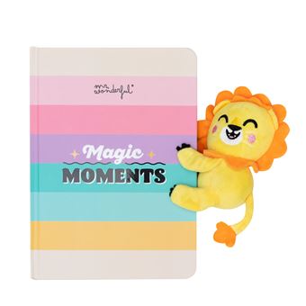 Mr Wonderful Libreta con peluche y cierre magnético león: Magic moments - 1
