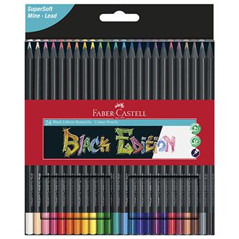 Estuche Faber-Castell 24 lápices color Black Edition - Lápiz de color - Los  mejores precios
