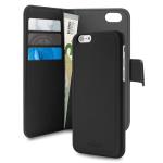 Funda Puro Wallet Magnet Negro para iPhone 7/8