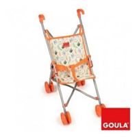 Carrito De Muñecas goula jungla naranja sillita paseo para