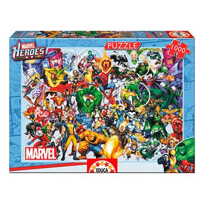 Puzzle Educa 1000 los de marvel edad 12 años piezas borras 1.000 15193