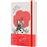 Cuaderno Moleskine El Mago de Oz Campo de amapolas large rayas tapa dura rojo_0