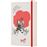 Cuaderno Moleskine El Mago de Oz Campo de amapolas large rayas tapa dura rojo_1