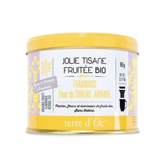 Té de hierbas Bio Frambuesa, flor de sauco y almendra Terre D'oc