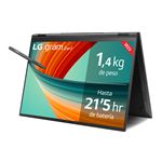 Convertible 2 en 1 LG Gram 16T90R-G.AA75B Intel Core i7-1360P EVO, 16GB RAM, 512GB SSD, Intel Iris Xe, Windows 11 Home, 16'' WQXGA