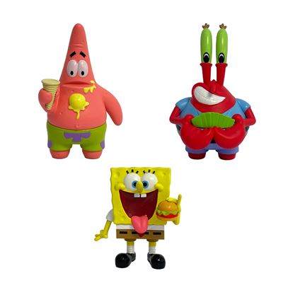 Sobre sorpresa pack 3 figuras bob esponja