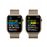 Apple Watch S8 45mm LTE, Caja de acero inoxidable Oro y correa Loop milanese Oro
