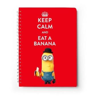 Libreta Minios Keep calm and eat banana A4 - 1