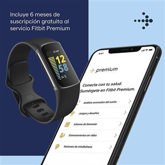 Millas Contorno Variante Smartband Fitbit Charge 5 Negro - Pulsera, rastreador de actividad -  Comprar al mejor precio | Fnac