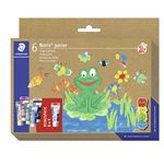 Set 6 Botes De Pintura De Dedos Staedtler Noris Club 8816