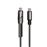 Cable de carga y transferencia de datos Ksix con soporte USB-C/USB-C 60W Power Delivery 1m Negro