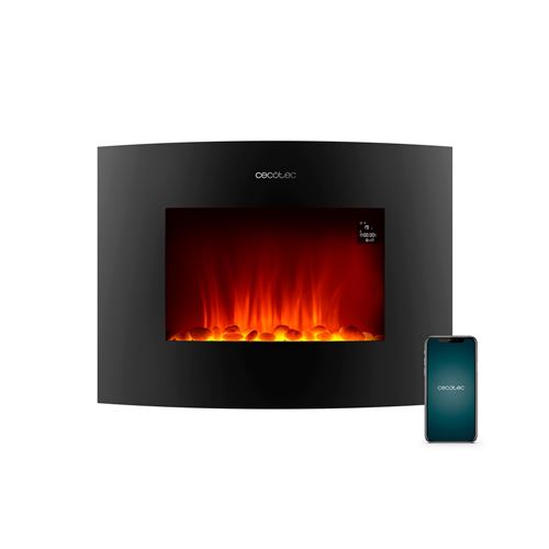 Chimenea Eléctrica Cecotec Readywarm 2250 Curved Flames Connected