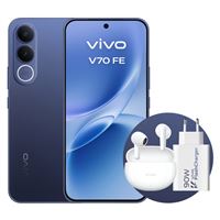 Bundle Vivo V70 FE 5G 6,83" 256GB Ocean Blue + Auriculares Noise Cancelling Vivo Buds Air3 con estuche de carga + Cargador Vivo 90W FlashCharge