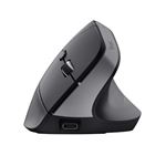Ratón ergonómico inalámbrico multidispositivo Trust Bayo+ Negro