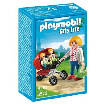 Playmobil Mamá con carrito de gemelos