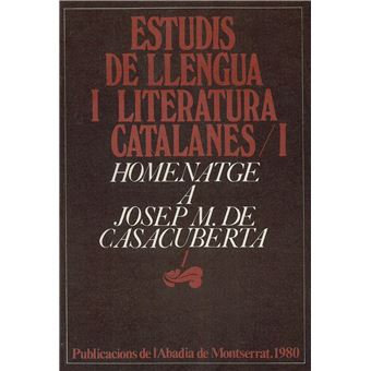 Homenatge a josep m. de casacuberta - 1