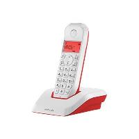 Teléfono inalámbrico Motorola S1201 Rojo Dect
