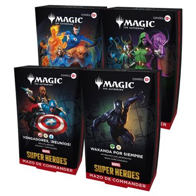 Magic the gathering marvel super heroes deck español varios modelos