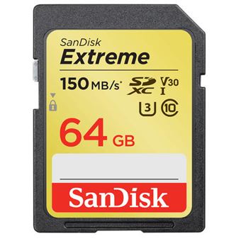 Tarjeta de memoria Sandisk Extreme SDHC 64GB