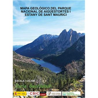 Mapa geologico del parque nacional de aigüestortes i estany