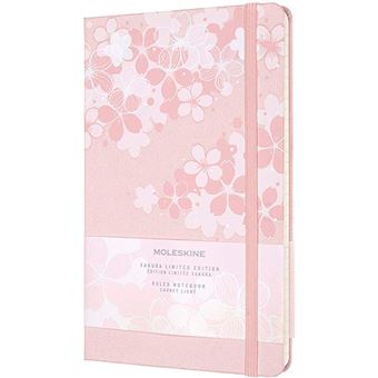 Cuaderno Moleskine Sakura large rayas tapa dura rosa oscuro - Ed limitada