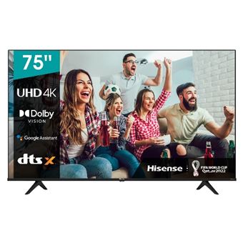 TV LED 75'' Hisense 75A6GQ 4K UHD HDR Smart TV