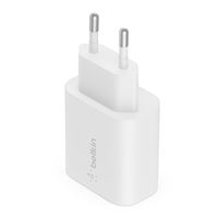 Cargador de pared Belkin Boost Charge USB-C PD 3.0 PPS de 25 W Blanco