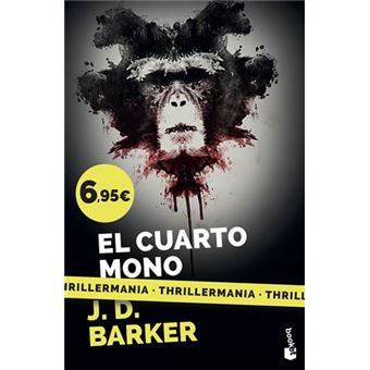 Libro El cuarto mono, J.D. Barker, Novela Policíaca