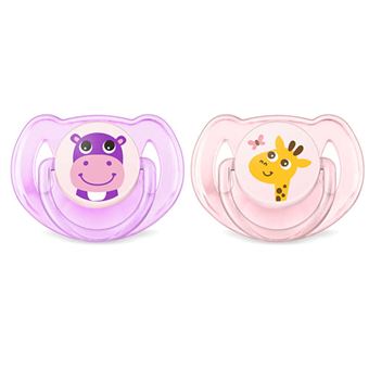 Chupete Philips Classic SCF169/28 Animales Rosa Kit