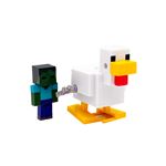 Minecraft bebé zombie y jinete avícola con movimiento