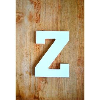 Letra Z de madera decorativa pequeña