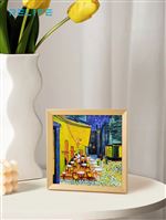 Set De Pintura 3d Café Terrace At Night 34x34 Cm