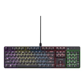 Teclado Gaming mecánico RGB Trust GXT871 Zora Negro