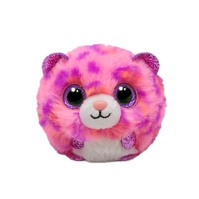 Peluche ty puffies topaz leopard 10cm