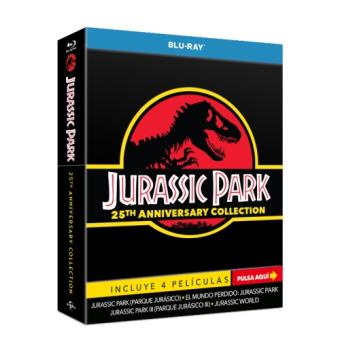 Parque Jurásico 1-3 + Jurassic World Edición Coleccionista 25º Aniversario - Blu-Ray
