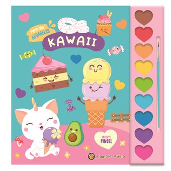 Kawaii-9 Acuarelas+1 Pincel